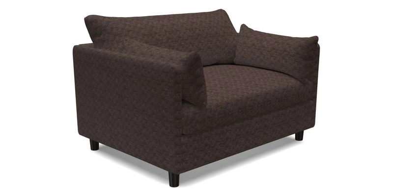 Madehurst Snuggler in Two Tone Plain Biscuit. Loose cover option available