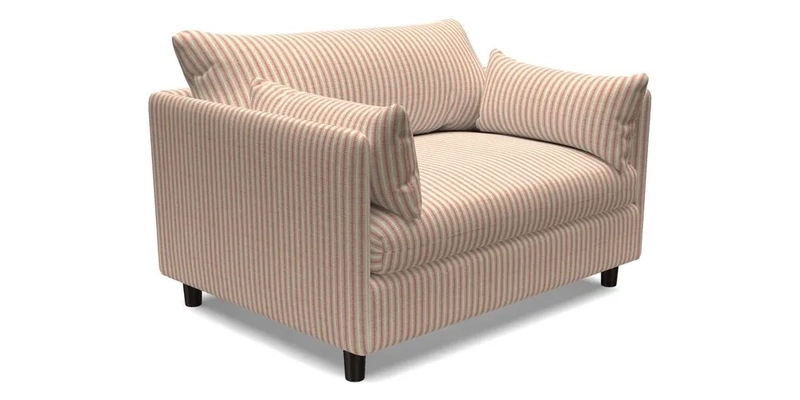 Madehurst Snuggler in Two Tone Plain Biscuit. Loose cover option available