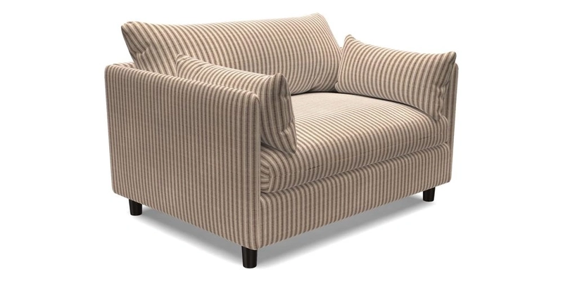 Madehurst Snuggler in Two Tone Plain Biscuit. Loose cover option available