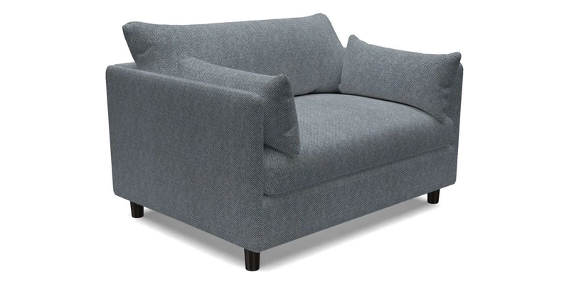 Madehurst Snuggler in Two Tone Plain Biscuit. Loose cover option available