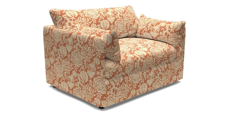 Madehurst Snuggler in Two Tone Plain Biscuit. Loose cover option available