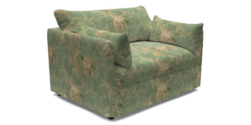 Madehurst Snuggler in Two Tone Plain Biscuit. Loose cover option available