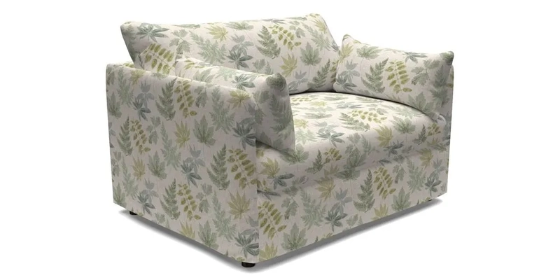 Madehurst Snuggler in Two Tone Plain Biscuit. Loose cover option available