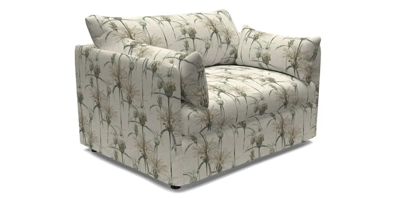 Madehurst Snuggler in Two Tone Plain Biscuit. Loose cover option available