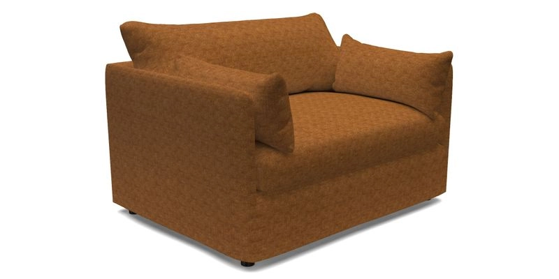 Madehurst Snuggler in Two Tone Plain Biscuit. Loose cover option available