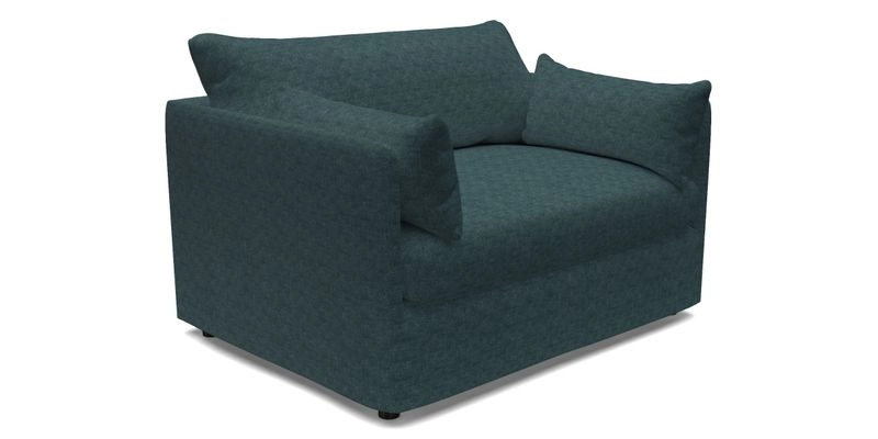 Madehurst Snuggler in Two Tone Plain Biscuit. Loose cover option available