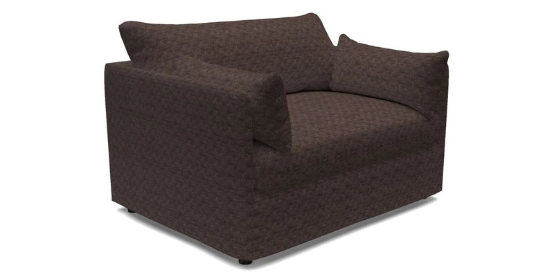 Madehurst Snuggler in Two Tone Plain Biscuit. Loose cover option available
