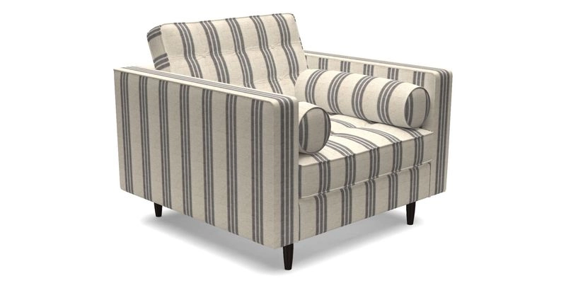 Marylebone Chair in Clever Tough And Eco Velvet Indigo