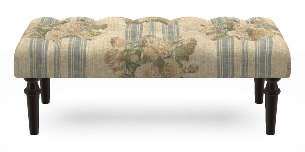 Small Buttoned Footstool