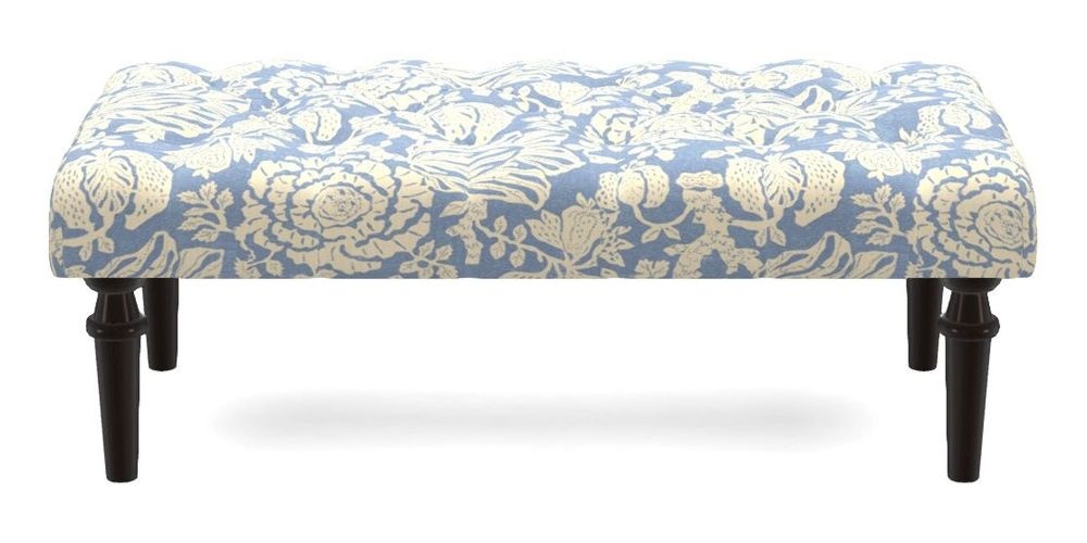 Small Buttoned Footstool