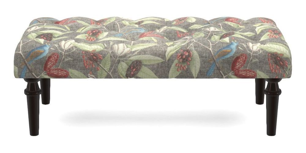 Small Buttoned Footstool