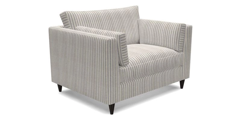 Saltdean snuggler in Linwood Tango Velvet Rosewood