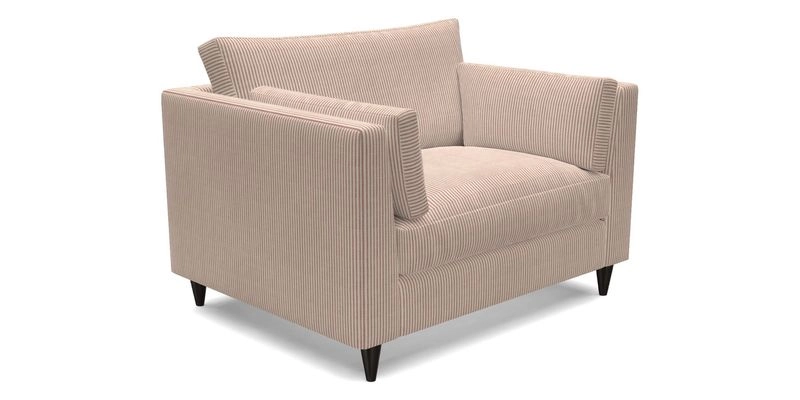 Saltdean snuggler in Linwood Tango Velvet Rosewood