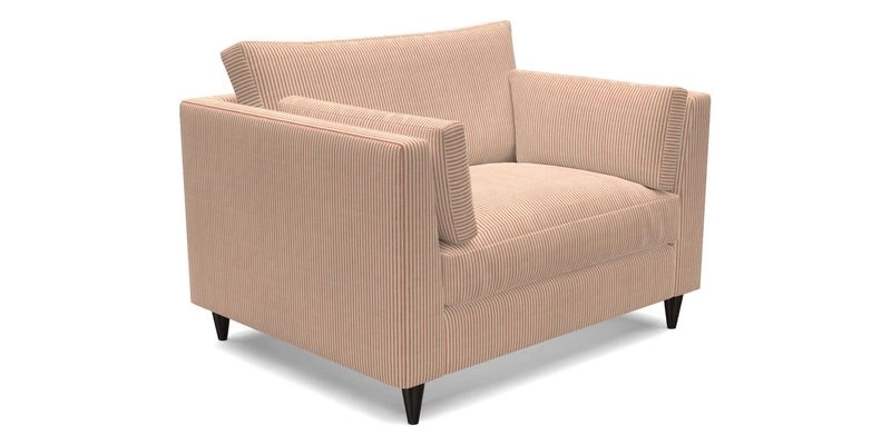 Saltdean snuggler in Linwood Tango Velvet Rosewood