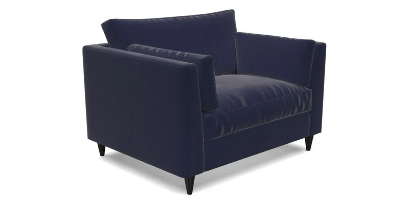 Saltdean snuggler in Linwood Tango Velvet Rosewood