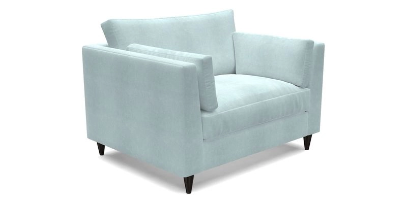 Saltdean snuggler in Linwood Tango Velvet Rosewood