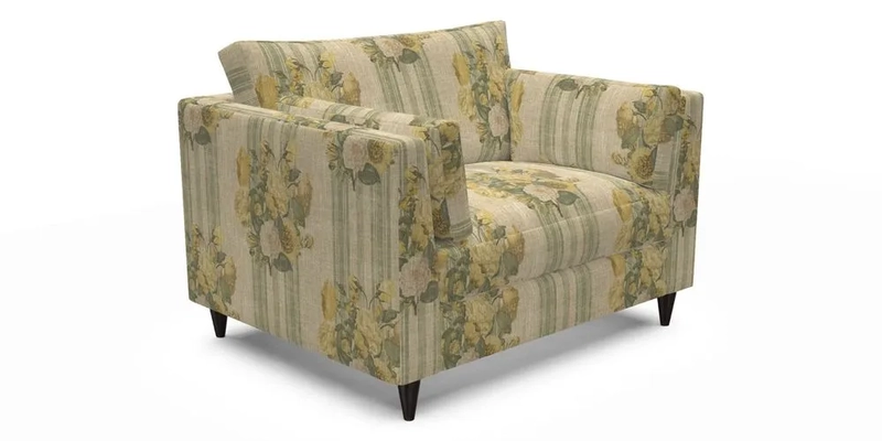 Saltdean snuggler in Linwood Tango Velvet Rosewood