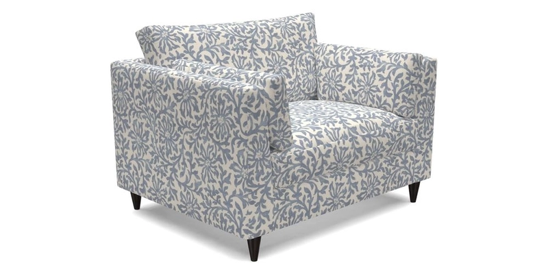 Saltdean snuggler in Linwood Tango Velvet Rosewood