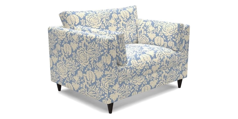 Saltdean snuggler in Linwood Tango Velvet Rosewood