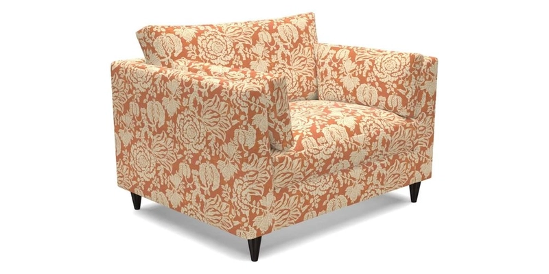 Saltdean snuggler in Linwood Tango Velvet Rosewood