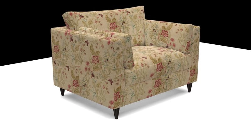 Saltdean snuggler in Linwood Tango Velvet Rosewood