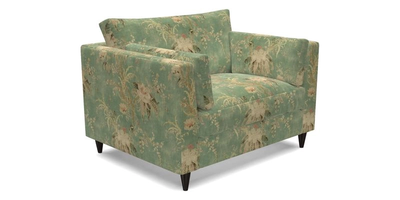 Saltdean snuggler in Linwood Tango Velvet Rosewood