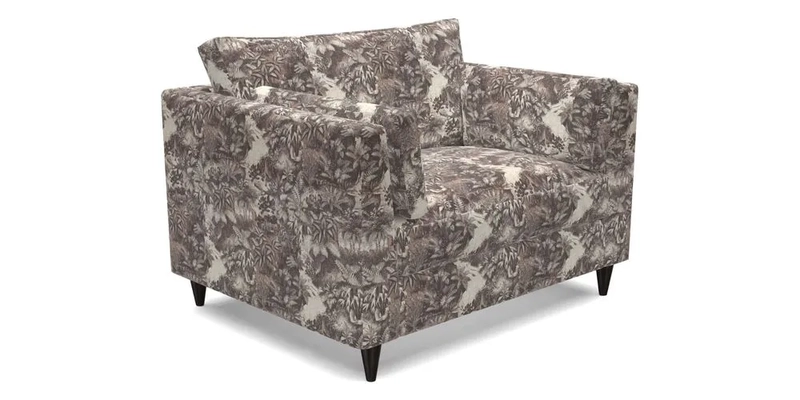 Saltdean snuggler in Linwood Tango Velvet Rosewood