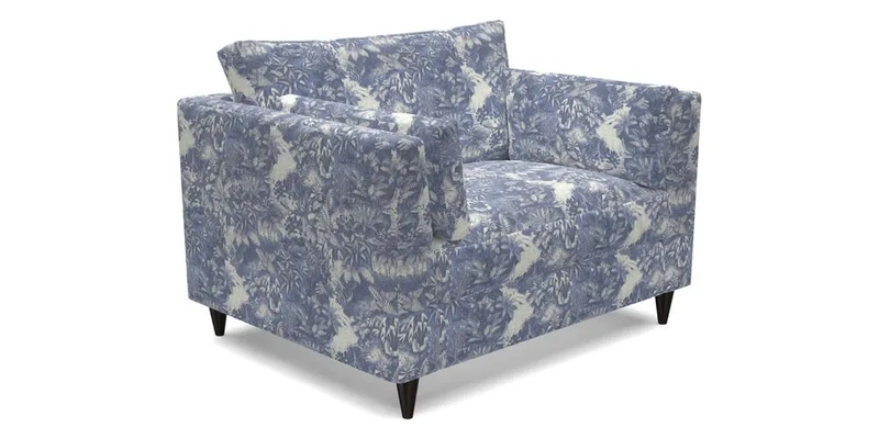Saltdean snuggler in Linwood Tango Velvet Rosewood