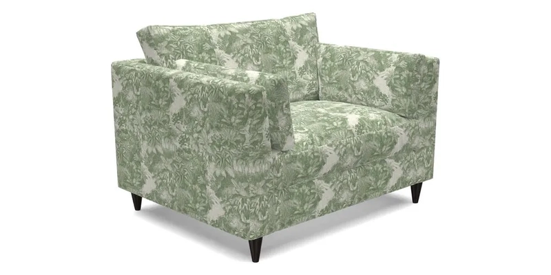 Saltdean snuggler in Linwood Tango Velvet Rosewood
