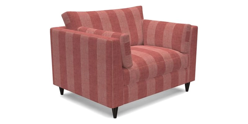 Saltdean snuggler in Linwood Tango Velvet Rosewood