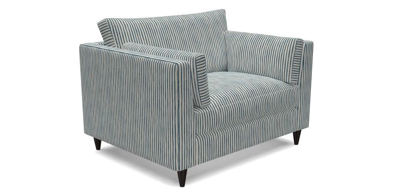 Saltdean snuggler in Linwood Tango Velvet Rosewood