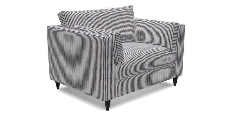 Saltdean snuggler in Linwood Tango Velvet Rosewood