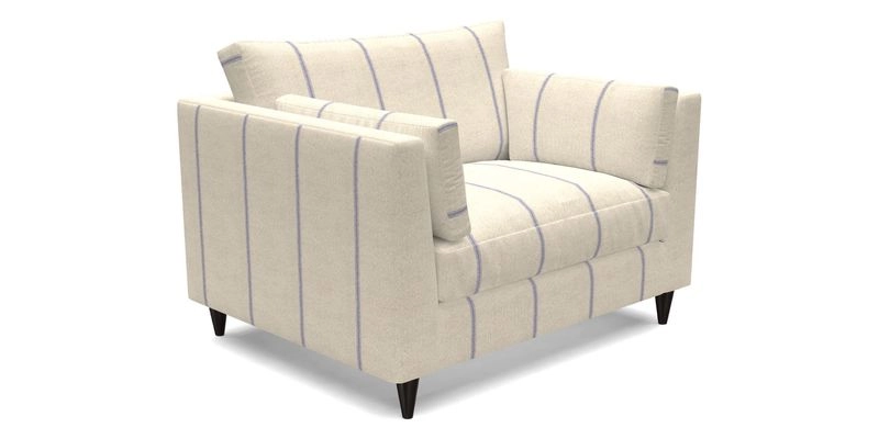 Saltdean snuggler in Linwood Tango Velvet Rosewood