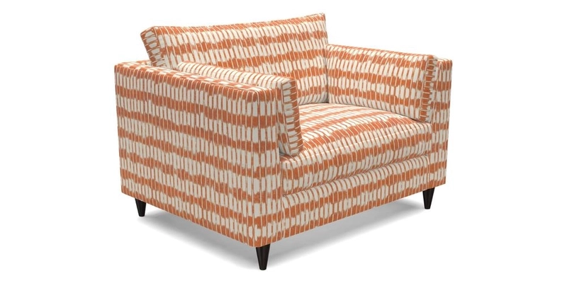 Saltdean snuggler in Linwood Tango Velvet Rosewood