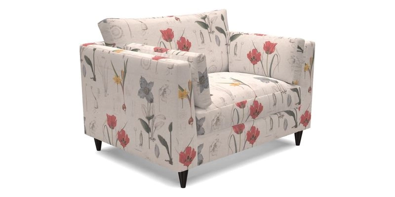 Saltdean snuggler in Linwood Tango Velvet Rosewood