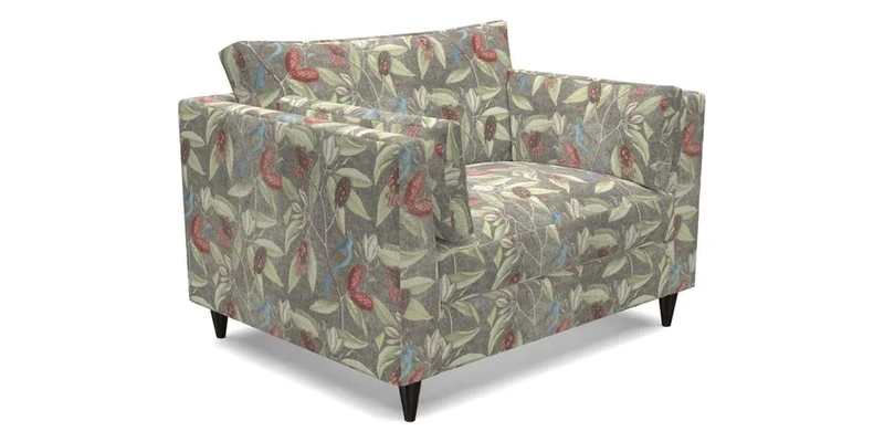 Saltdean snuggler in Linwood Tango Velvet Rosewood
