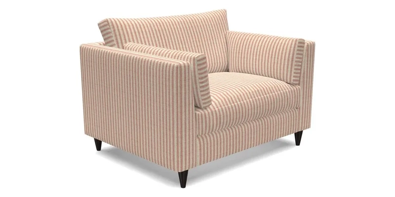 Saltdean snuggler in Linwood Tango Velvet Rosewood
