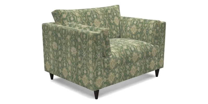 Saltdean snuggler in Linwood Tango Velvet Rosewood