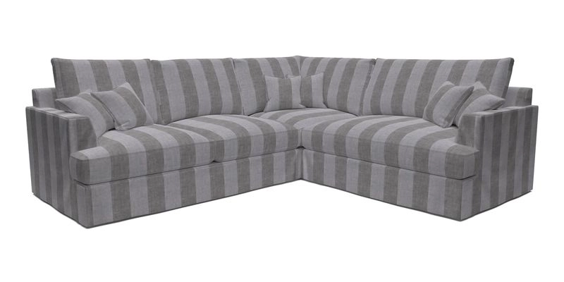 Slingsby Medium Fitted Cover Corner Unit LHF in Two Tone Plain Biscuit.  Loose cover version available
