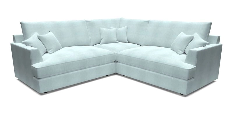 Slingsby Small Fitted Cover Corner Unit LHF & RHF in Two Tone Plain Biscuit.  Loose cover version available
