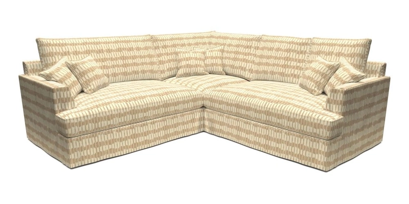 Slingsby Small Fitted Cover Corner Unit LHF & RHF in Two Tone Plain Biscuit.  Loose cover version available