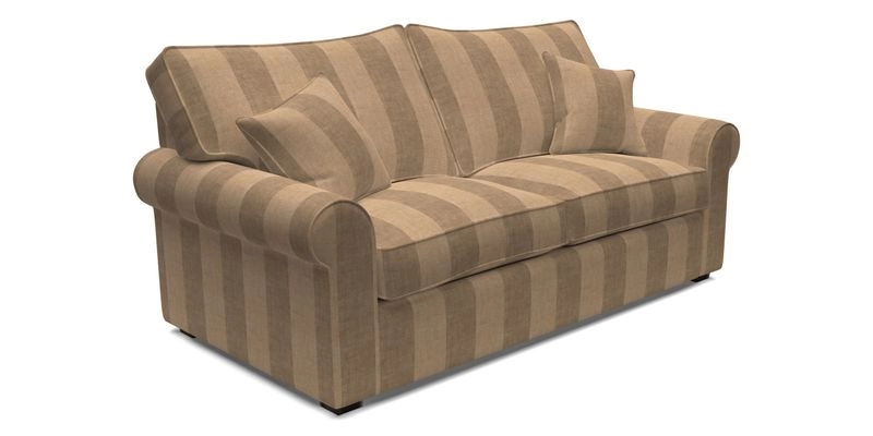 Upperton 3 Seater Loose Cover Sofa in Floral Linen Even So Verde - Fitted cover option available