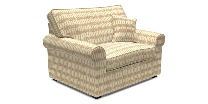 Upperton Snuggler Loose Cover in Two Tone Plain Biscuit - Loose cover option available