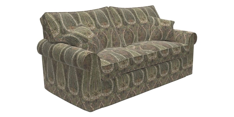 Upperton Sofa Bed in Floral Linen Even So Verde