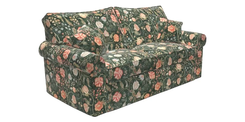 Upperton Sofa Bed in Floral Linen Even So Verde