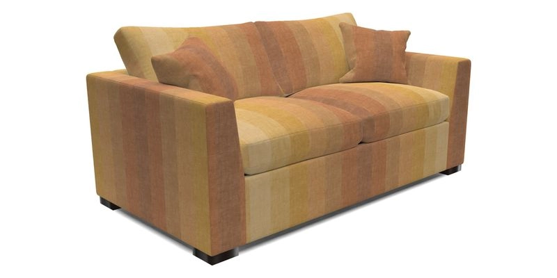 Wadenhoe 3 Seater Sofa Bed in Two Tone Plain Biscuit