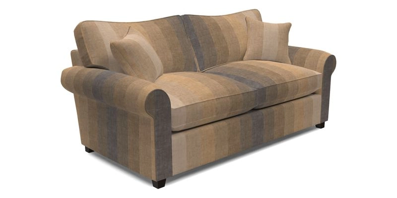 Waverley 3 Seater Sofa Bed in wo Tone Plain Biscuit